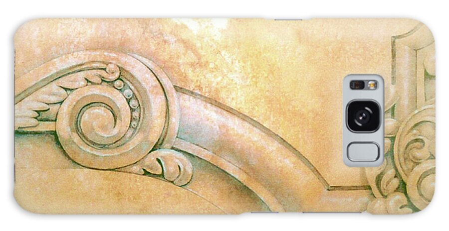 Architectural Detail 1 Galaxy Case featuring the painting Architectural Detail 1 by Tim Knepp