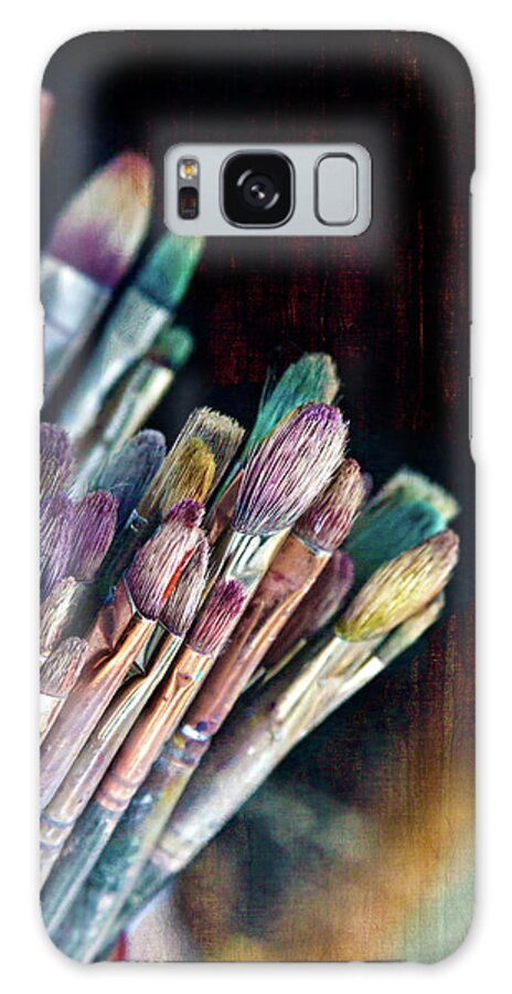 Art Galaxy Case featuring the photograph Artist Paint Brushes by Melinda Moore