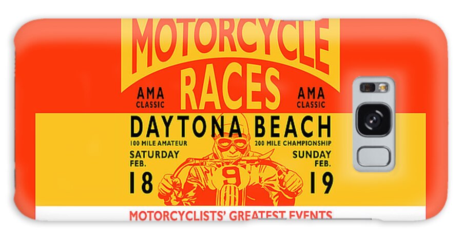 Motorcycle Galaxy Case featuring the photograph Motorcycle Races Daytona Beach by Mark Rogan