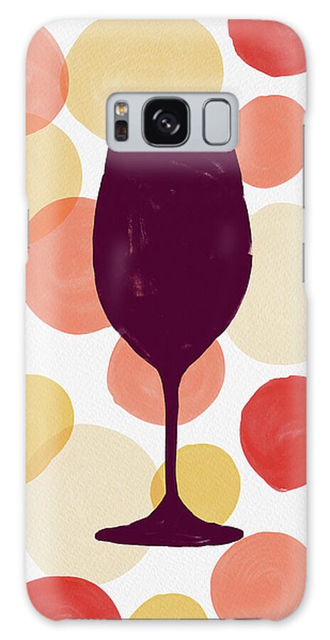 Wine Galaxy Case featuring the painting Bold Modern Wine Glass Art by Jen Montgomery