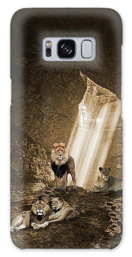 Daniel Galaxy Case featuring the digital art From the Power of the Lions by Barry Wills