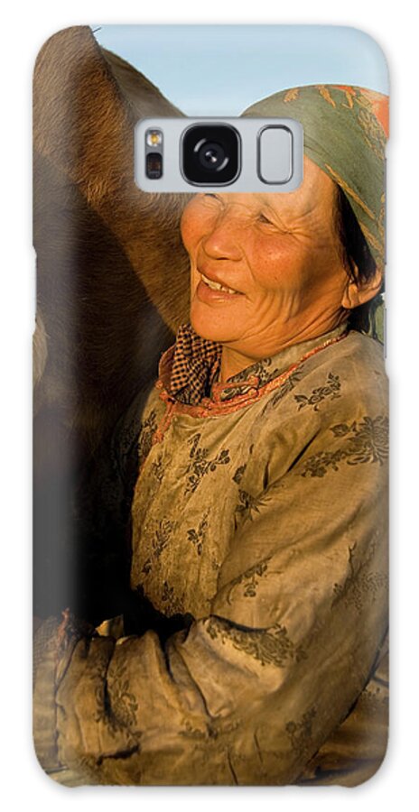 Mongolian Culture Galaxy Case featuring the photograph Asian Portraits by Rawpixel