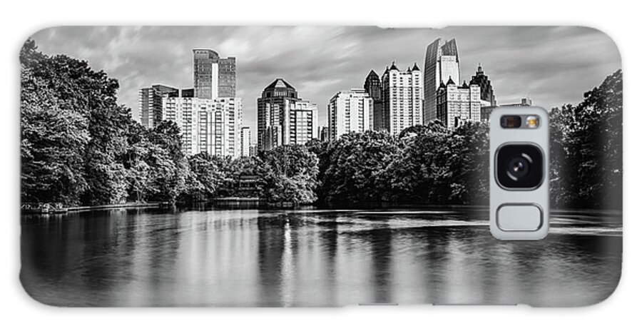 America Galaxy Case featuring the photograph Atlanta Georgia - Monochrome View From Piedmont Park by Gregory Ballos