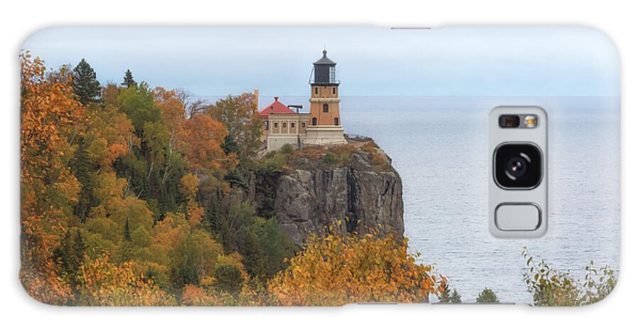 Lighthouse Galaxy Case featuring the photograph Autumn at Split Rock Lighthouse by Susan Rissi Tregoning