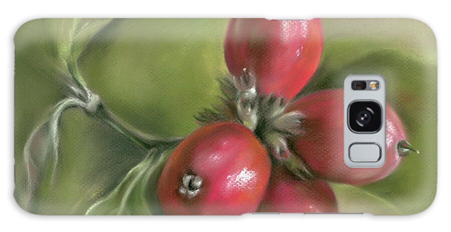 Botanical Galaxy Case featuring the painting Autumn Dogwood Twig with Berries by MM Anderson