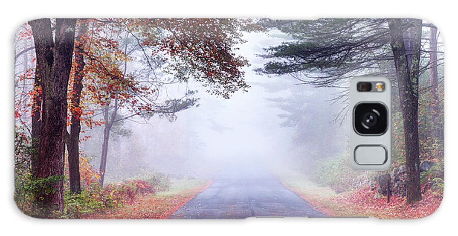 Scenics Galaxy Case featuring the photograph Autumn Road In The Quabbin Reservoir by Denistangneyjr