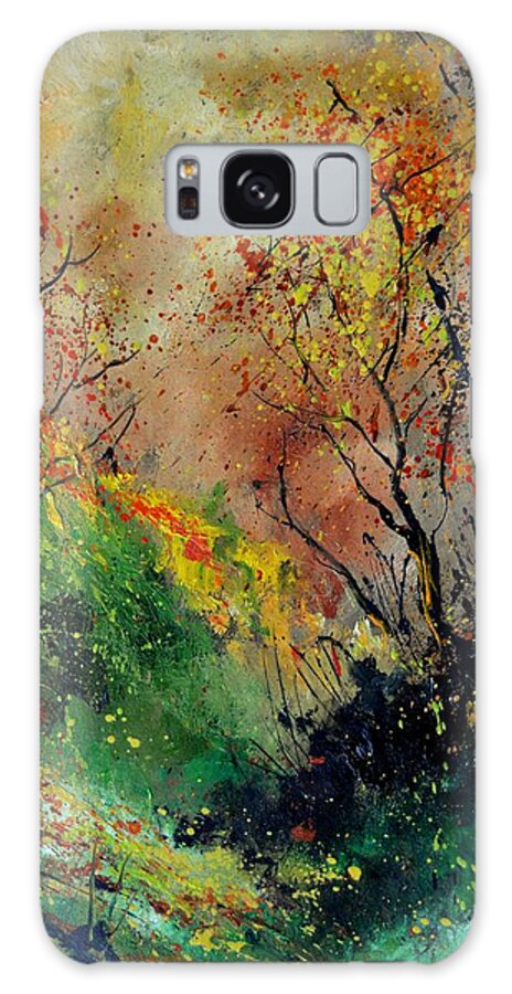 Landscape Galaxy S8 Case featuring the painting Autumn today by Pol Ledent