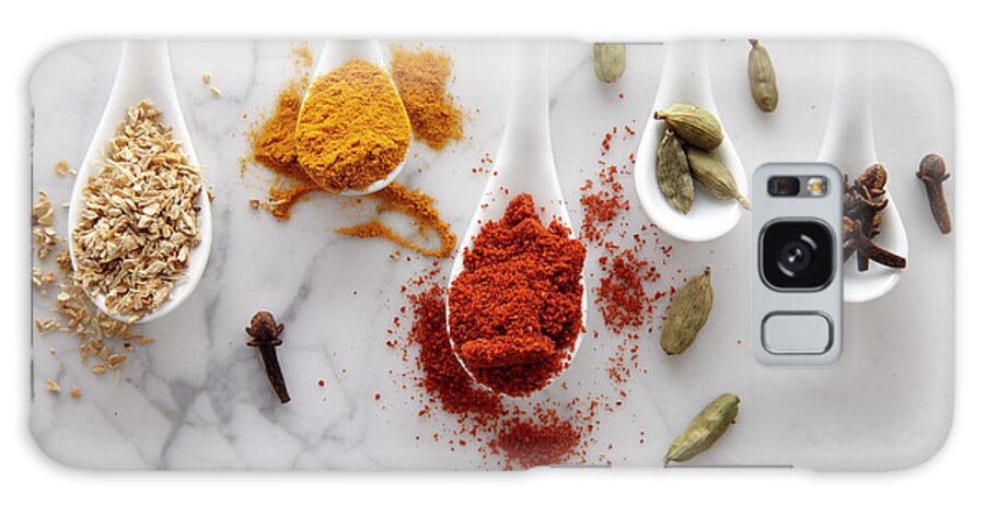 Spoon Galaxy Case featuring the photograph Ayurvedic Warming Spices by Shana Novak
