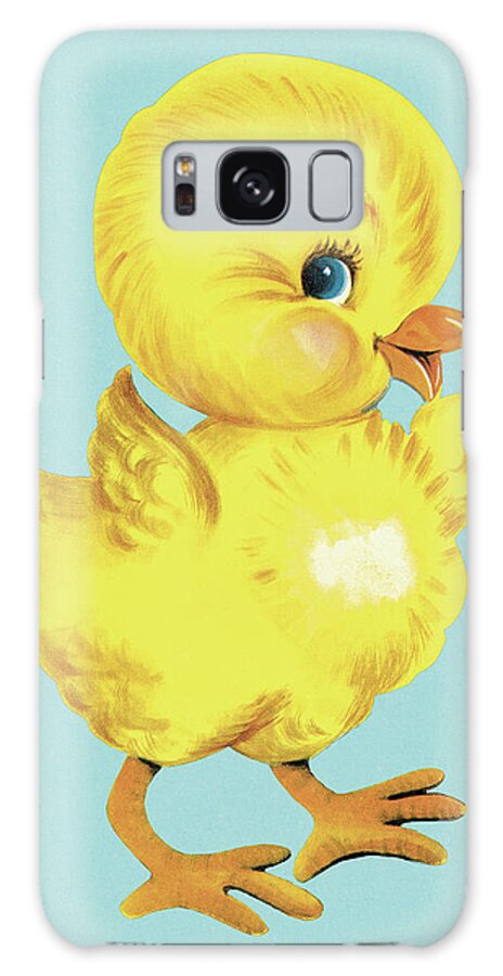 Animal Galaxy Case featuring the drawing Baby Chick by CSA Images