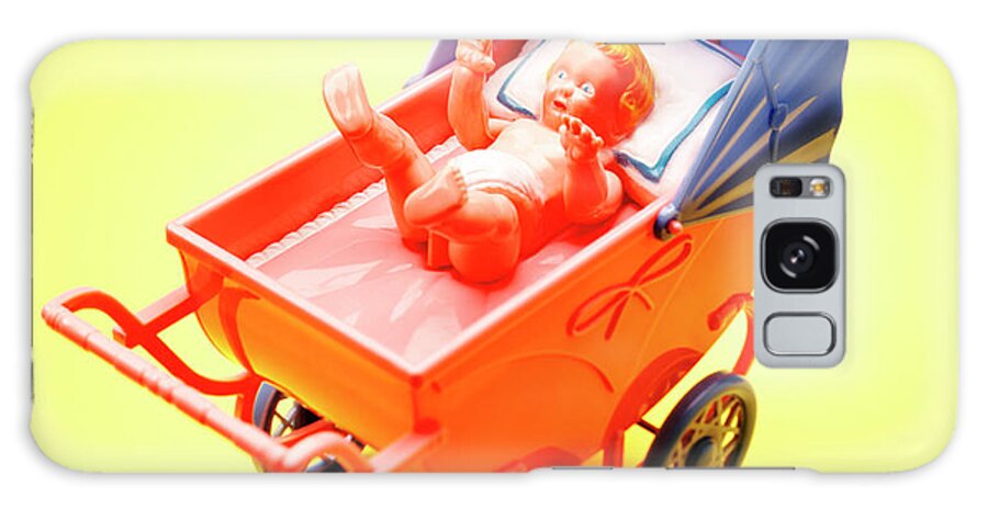Baby Galaxy Case featuring the drawing Baby in Buggy by CSA Images