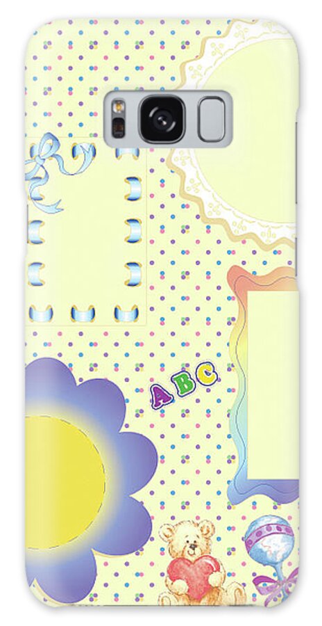 Baby Shower Galaxy Case featuring the painting Baby Shower by Sher Sester