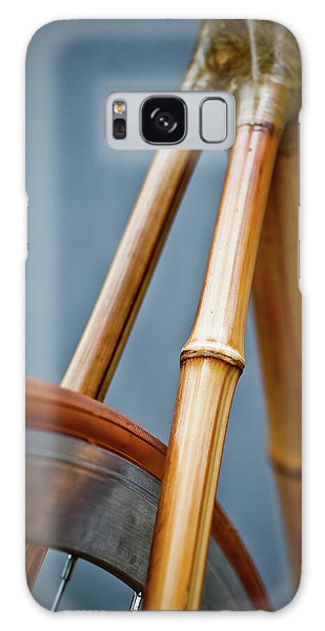 Bamboo Galaxy Case featuring the photograph Bamboo Bicycle Seat Stays by Daniel Macdonald / Www.dmacphoto.com
