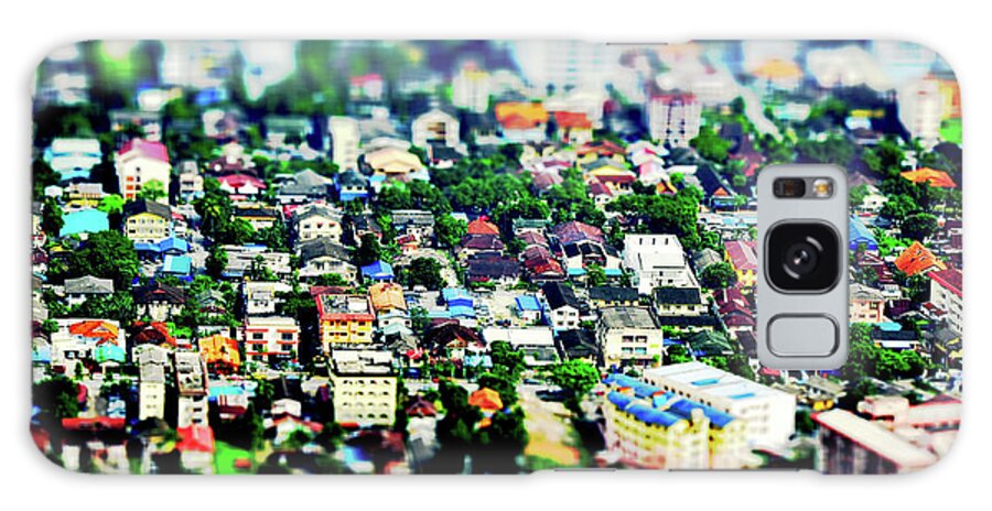 Tranquility Galaxy Case featuring the photograph Bangkok City From Above by Silent Resilience Photography