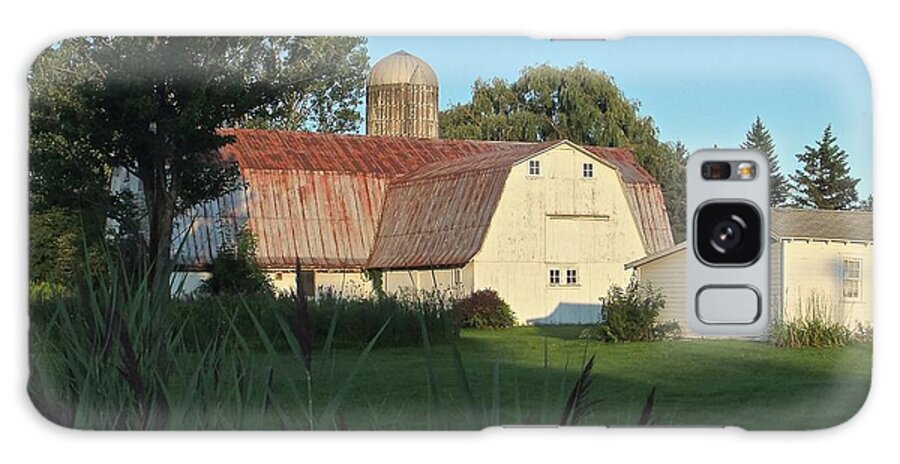 Barn Galaxy Case featuring the photograph Barn Light by Kathy Chism