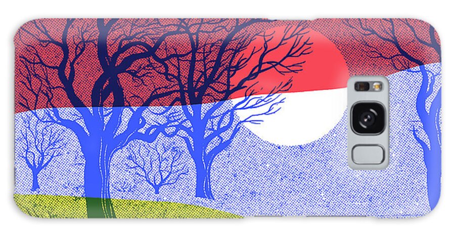 Branch Galaxy Case featuring the drawing Barren Trees by CSA Images