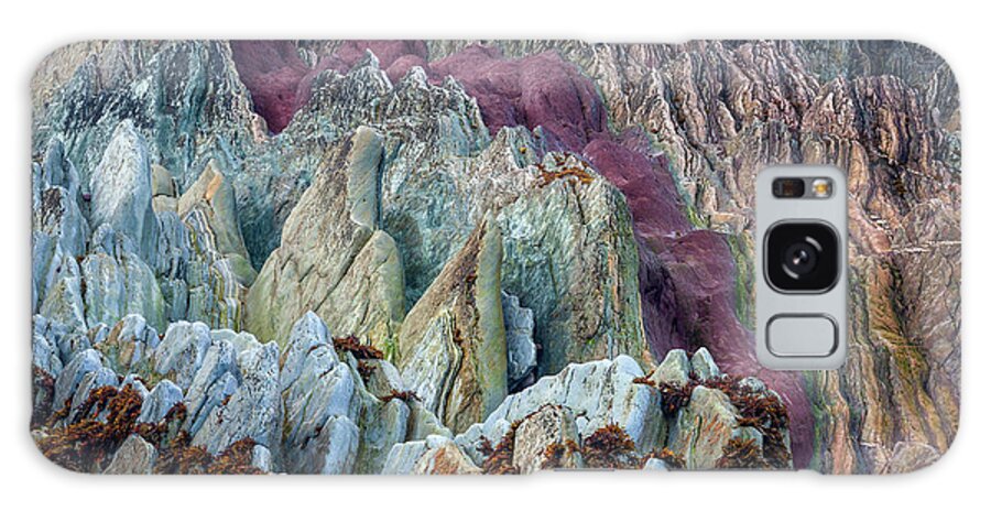 Heike Odermatt Galaxy Case featuring the photograph Batsfjord Sedimentary Rock Detail by Heike Odermatt