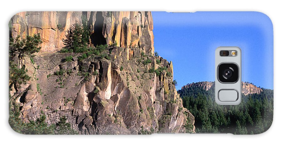 New Mexico Galaxy Case featuring the photograph Battleship Rock In The Jemez Mountains by John Elk Iii