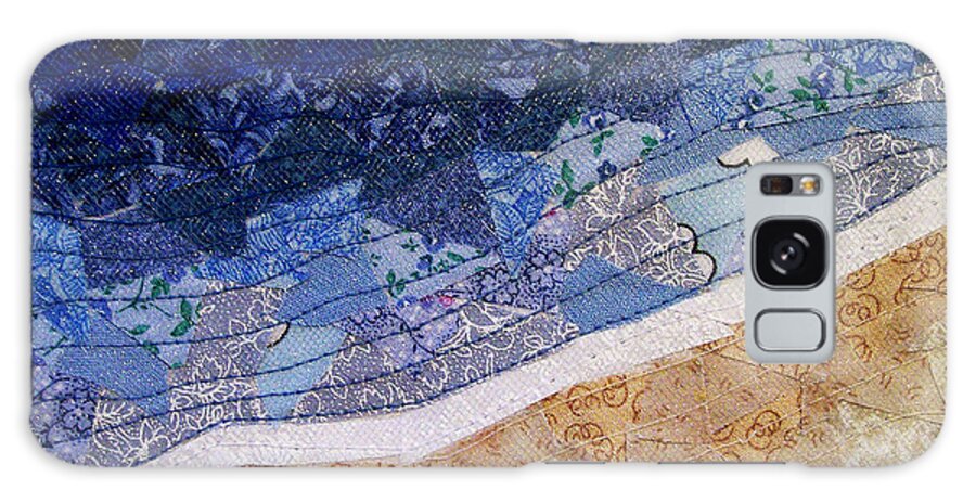 Fiber Art Galaxy Case featuring the tapestry - textile Beach by Pam Geisel