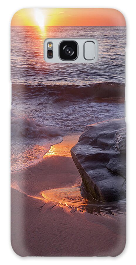 Beach Galaxy Case featuring the photograph Beach Reflections by Aaron Burrows