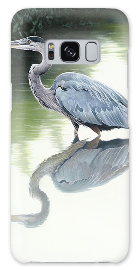 Beauty Of Blue Galaxy Case featuring the painting Beauty Of Blue by Judith Hartke