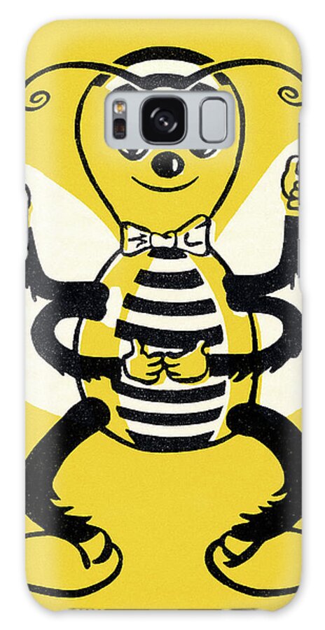 Animal Galaxy Case featuring the drawing Bee Character by CSA Images