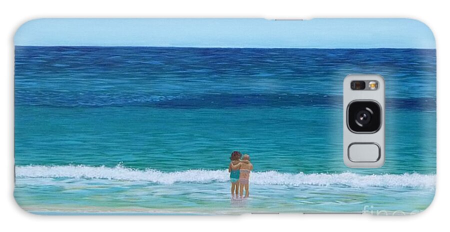 Ocean Galaxy Case featuring the painting Best Friends by Jenn C Lindquist