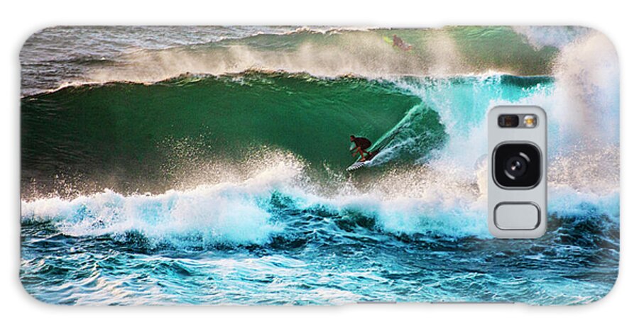 Surf Galaxy Case featuring the photograph Big Waves Rider by Anthony Jones