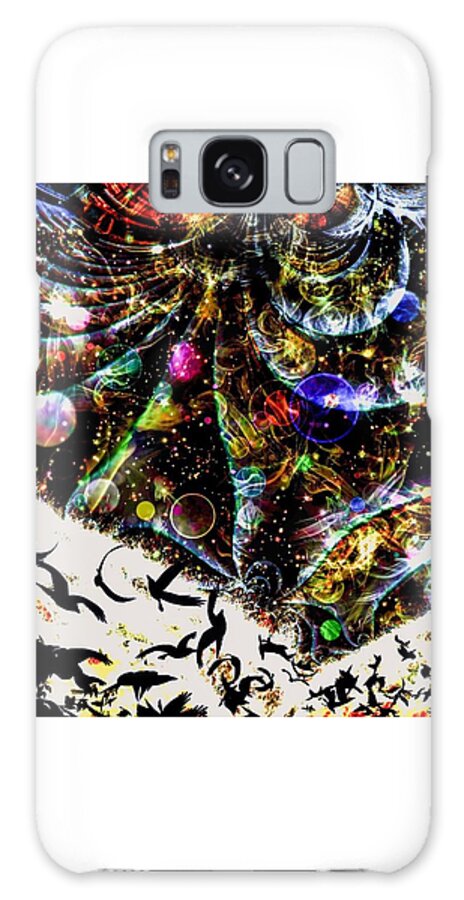 Wall Art Galaxy Case featuring the digital art Binary arrival by Cepiatone Fine Art Callie E Austin
