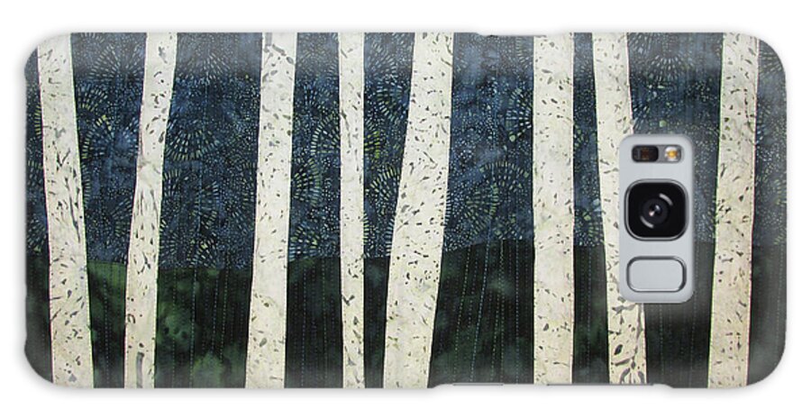 Birch Galaxy Case featuring the tapestry - textile Birches by Pam Geisel