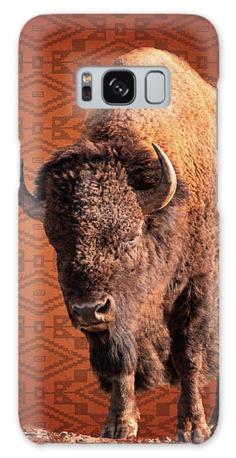 Bison Galaxy Case featuring the photograph Bison Blanket by Mary Hone