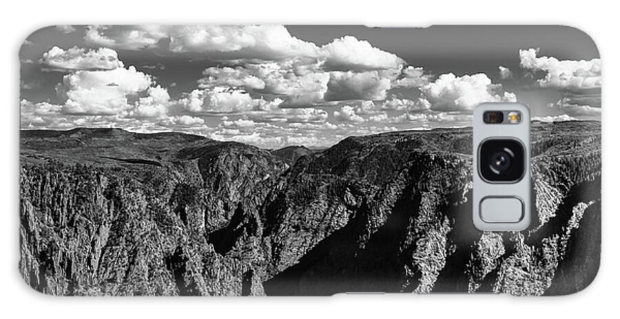 Black Canyon Galaxy Case featuring the photograph Black Canyon in Black and White by Jeff Hubbard
