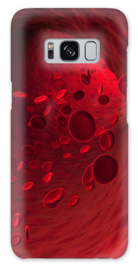 Human Artery Galaxy Case featuring the photograph Blood Cells Xxxl by Kativ