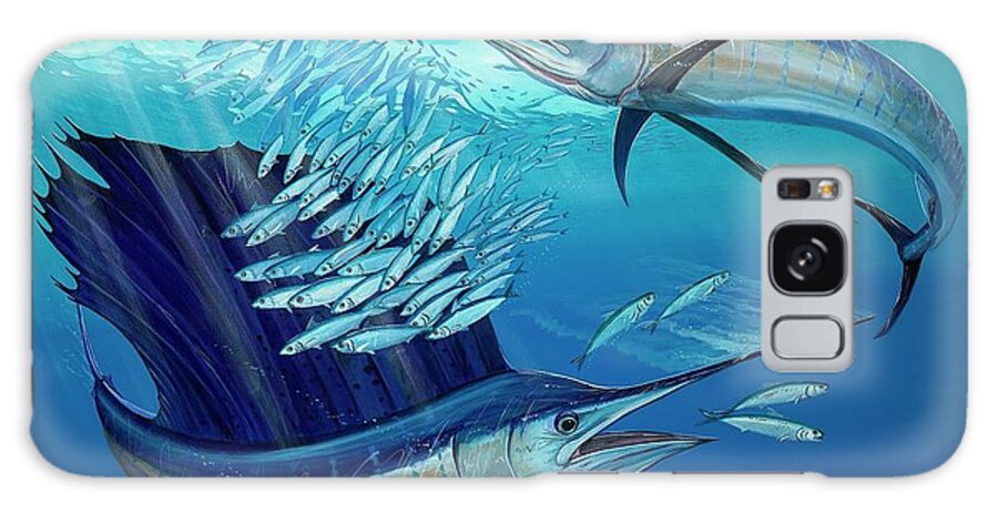 Sailfish Galaxy Case featuring the painting Blue Heaven by Mark Ray