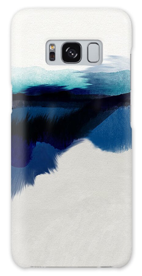 Abstract Galaxy Case featuring the mixed media Blue Vista- Art by Linda Woods by Linda Woods