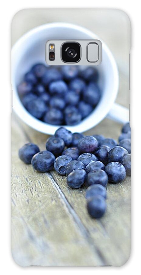 Outdoors Galaxy Case featuring the photograph Blueberries In Cup by Anna Hwatz Photography Find Me On Facebook