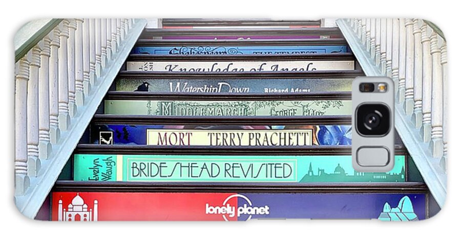  Galaxy Case featuring the photograph Book Stairs by Julie Gebhardt