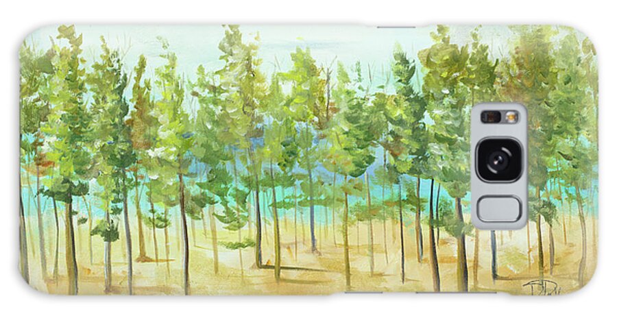 Bosque Galaxy Case featuring the painting Bosque Verde by Patricia Pinto