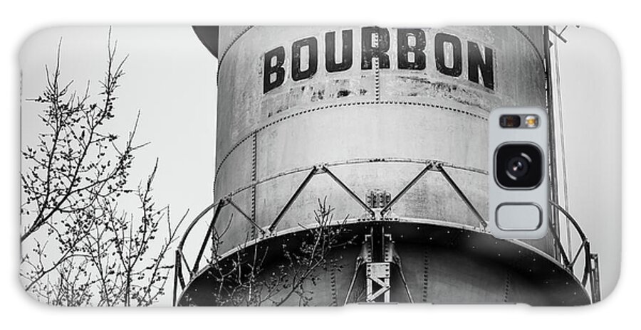 America Galaxy Case featuring the photograph Bourbon Whiskey Barrel Water Tower - BW Edition 1x1 by Gregory Ballos