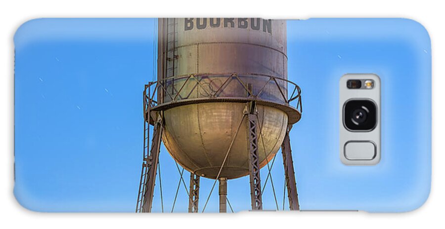 America Galaxy Case featuring the photograph Bourbon Whiskey Water Tower at Dusk - Square Decor by Gregory Ballos