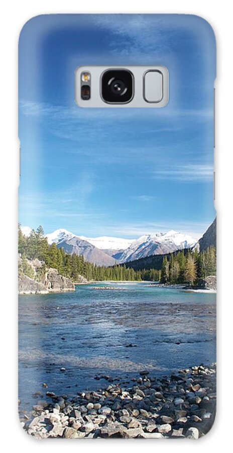 Scenics Galaxy Case featuring the photograph Bow River In Fall by Bryan Garnett-law