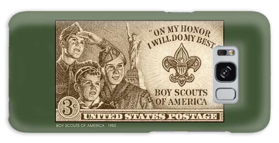 Post Office Galaxy Case featuring the digital art Boy Scouts 1950 by Greg Joens