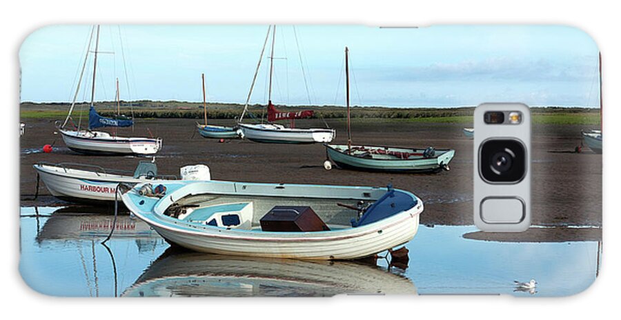 Brancaster Staithe Galaxy Case featuring the photograph Brancaster Staithe reflections by John Edwards