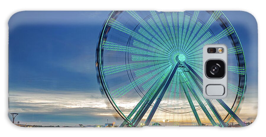 America Galaxy Case featuring the photograph Branson Strip and Ferris Wheel at Dusk by Gregory Ballos