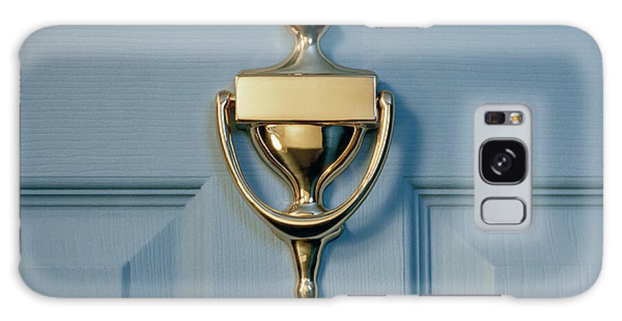Brass Galaxy Case featuring the photograph Brass Door Knocker On Front Door by Gk Hart/vikki Hart