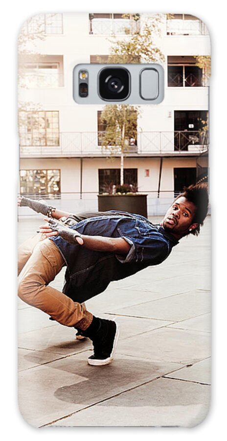 Shadow Galaxy Case featuring the photograph Break Dancer At Courtyard by John And Tina Reid