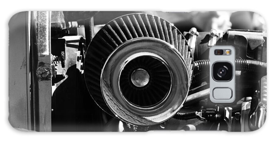 Hot Rod Abstract In Black And White Galaxy Case featuring the photograph Hot Rod Abstract in Black and White by Bill Tomsa