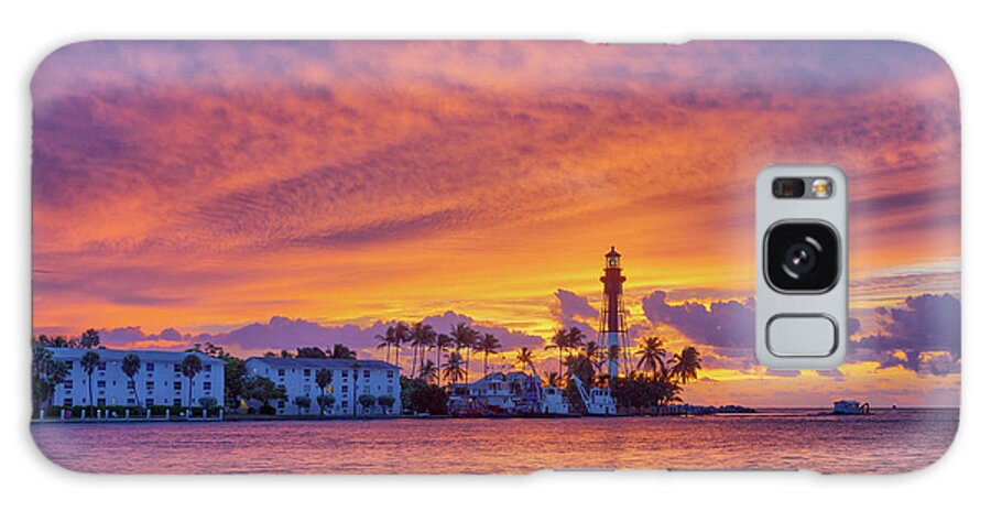 2018 Galaxy Case featuring the photograph Breathtaking Dawn at Hillsboro Inlet by Claudia Domenig