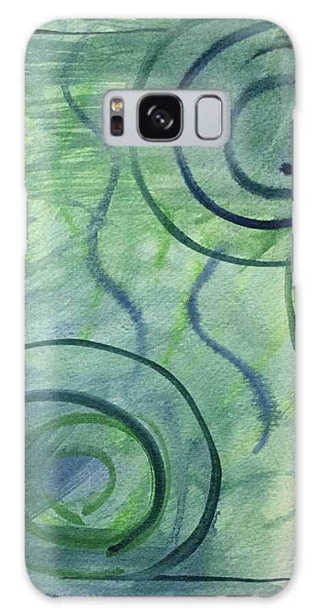 Breeze 2 Beach Collection By Annette M Stevenson Galaxy Case featuring the painting Beach Collection Breeze 2 by Annette M Stevenson