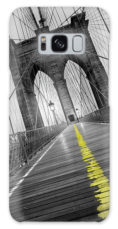 Brooklyn Bridge Galaxy Case featuring the photograph Brooklyn Bridge - Pop by Moises Levy