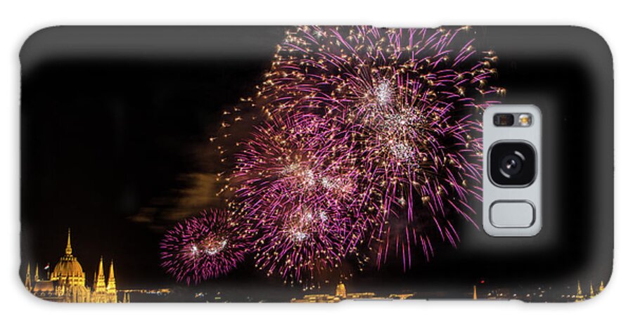 Fireworks Galaxy Case featuring the photograph Budapest Fireworks by Tito Slack